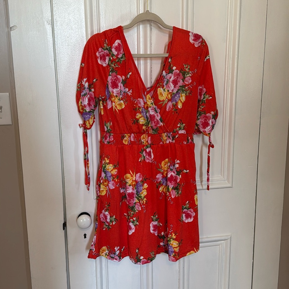 Orange floral dress by Peach Love